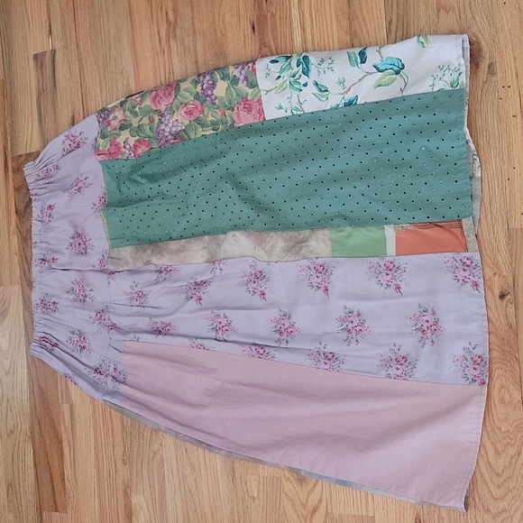 AMAZING VINTAGE PATCH  SKIRT BY STALEY GRETZINGER NYC - Picture 8 of 12